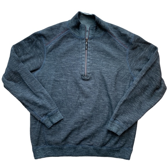 Tommy Bahama 1/4 Zip Pullover Sweater - Picture 1 of 6
